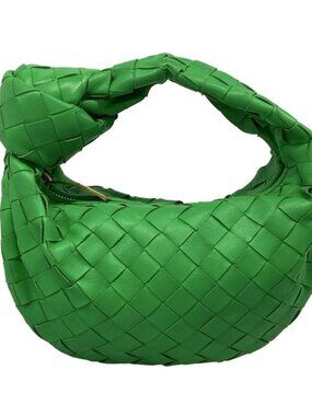 Bottega Veneta Handbag Mini the Jodie Green Leather